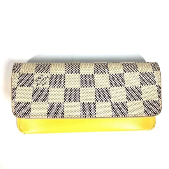 LOUIS VUITTON Damier Azur Etui Lunette Woody Pouch Eyewear glasses case - Picture 1 of 9